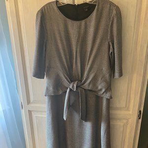 Ann Taylor Size 8 black plaid dress